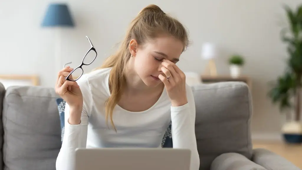 Vermoeide ogen door schermwerk